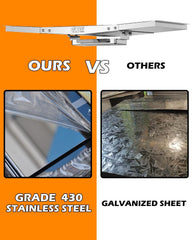 CaptainGrill hardware and adjustable sidepieces showing quick assembly advantage