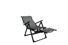 Caravan detailed flip-out footrest demonstrating leg support benefit