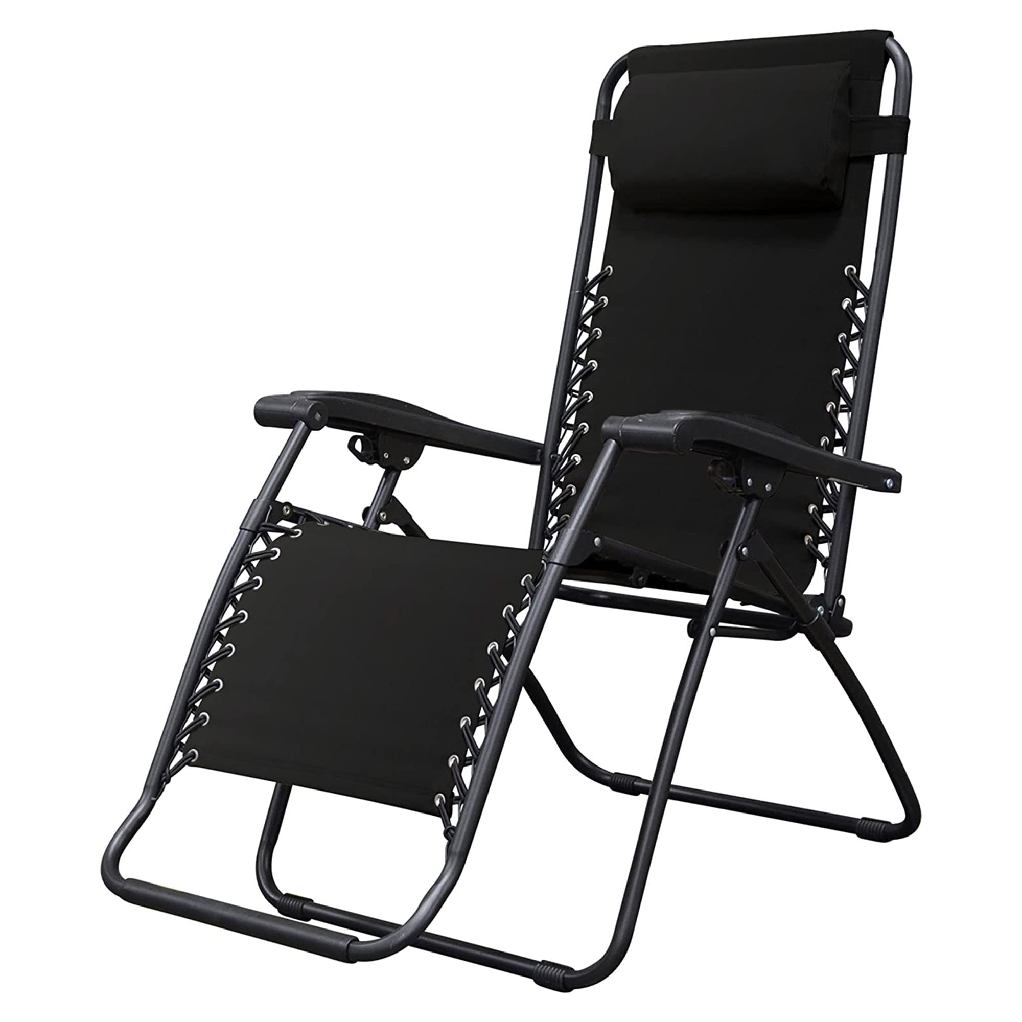 Caravan powder-coated steel frame detail resisting rust outdoors