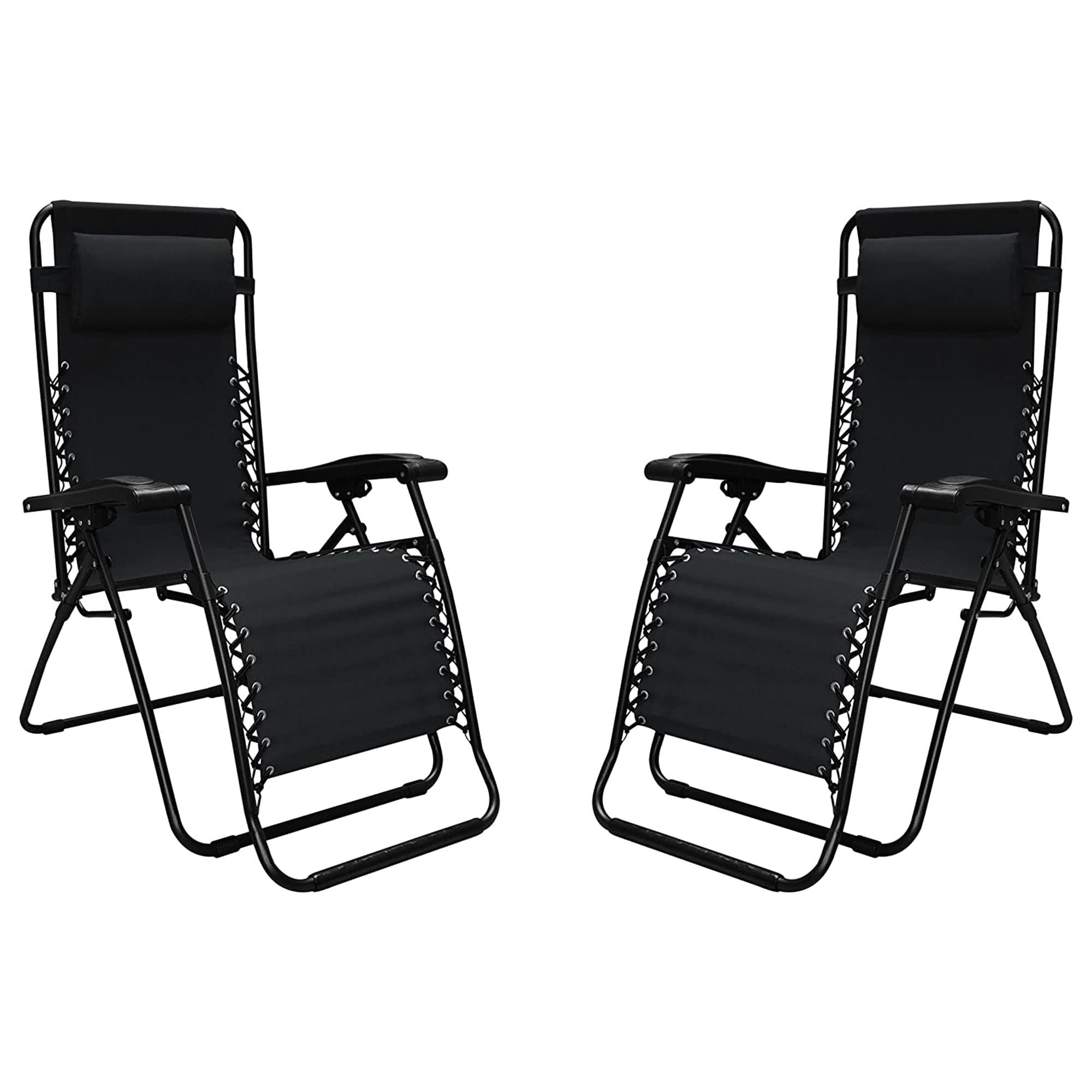 Caravan chair front view showing reclining comfort and sturdy build