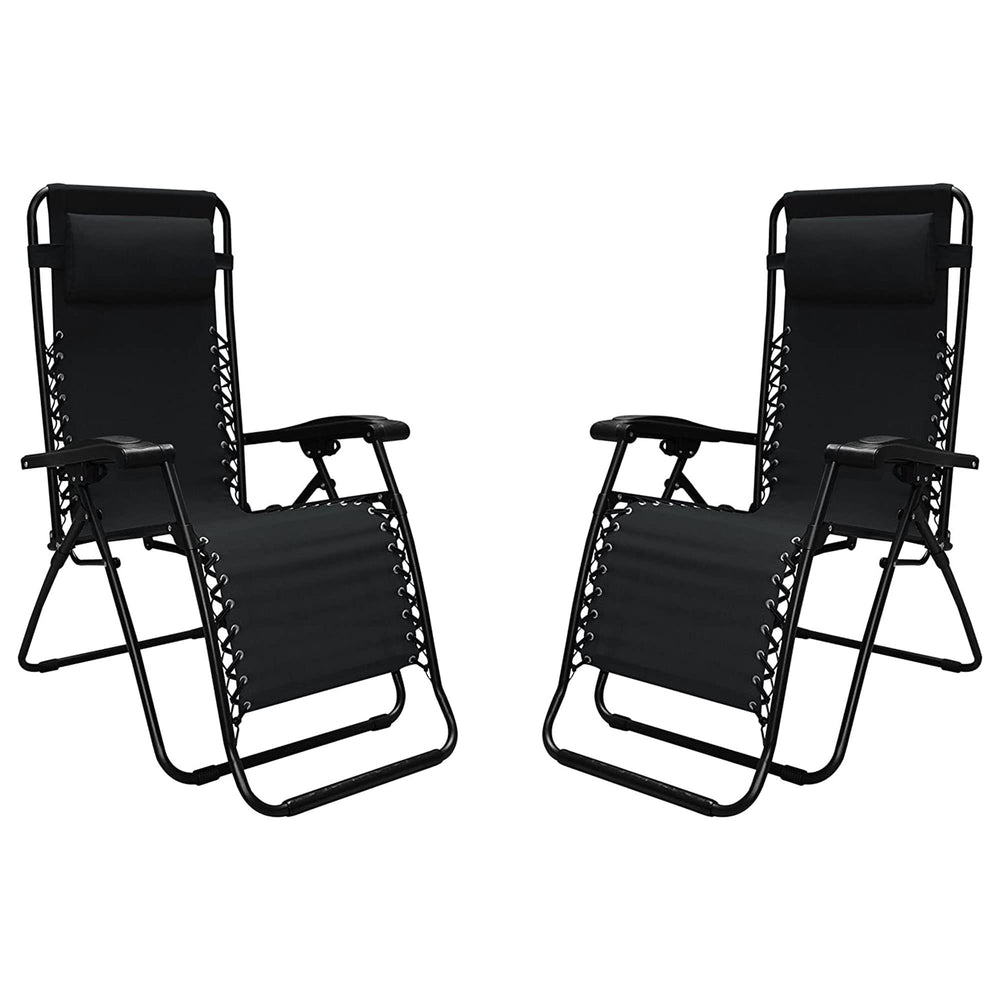 Caravan chair front view showing reclining comfort and sturdy build