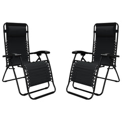 Caravan chair front view showing reclining comfort and sturdy build