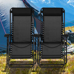 Caravan adjustable headrest close-up for neck and lumbar support