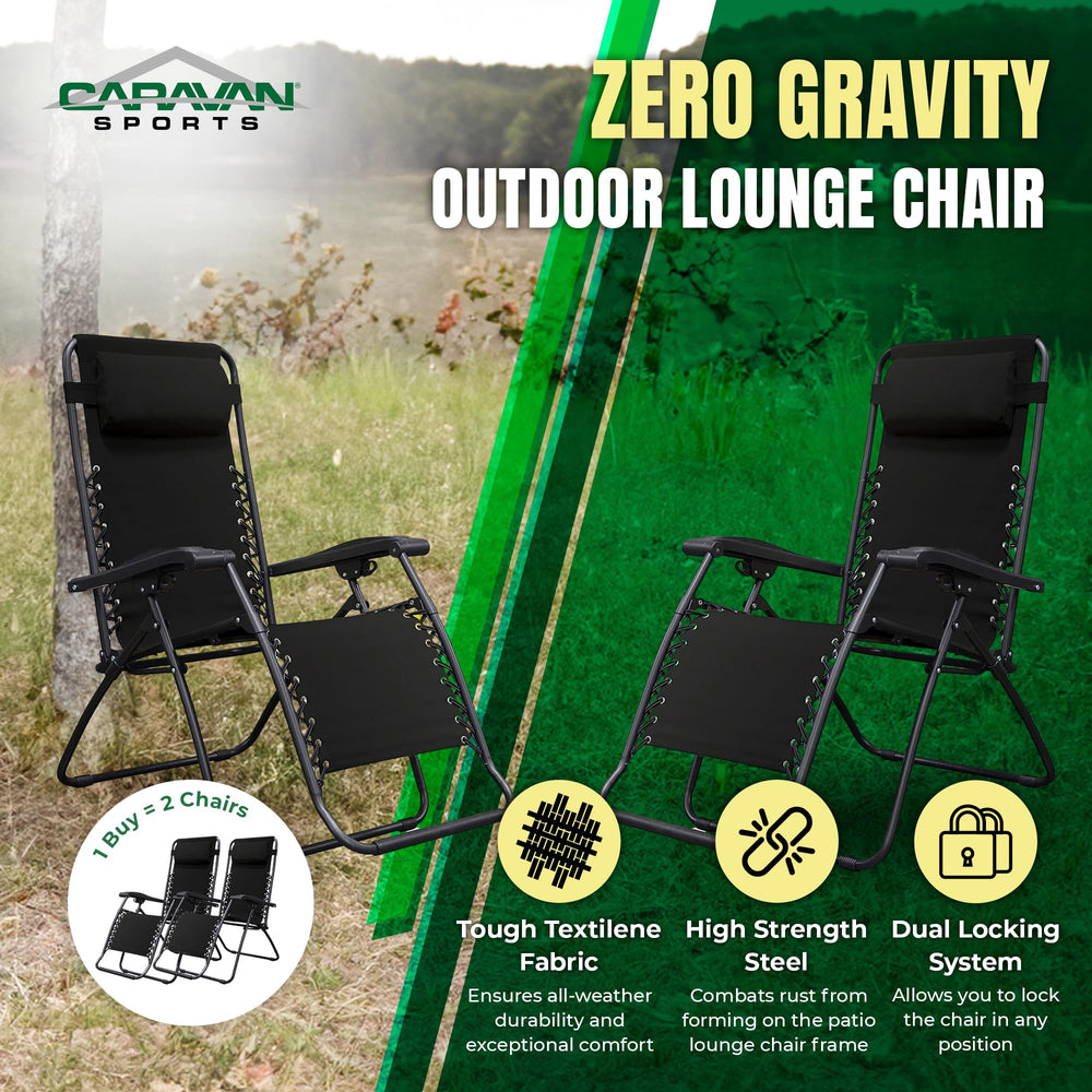Caravan chair side profile demonstrating adjustable recline benefit