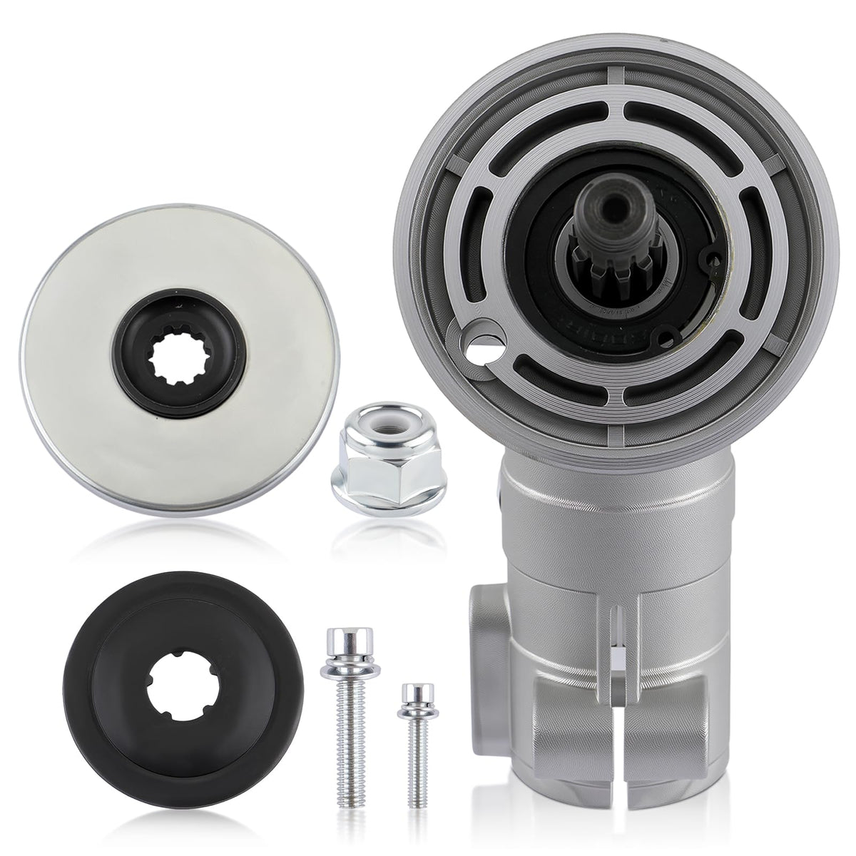CARBBIA gearbox assembly front view showing clean fit and durability