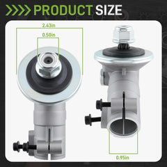 CARBBIA gearhead angled side view highlighting durable housing for longer service life