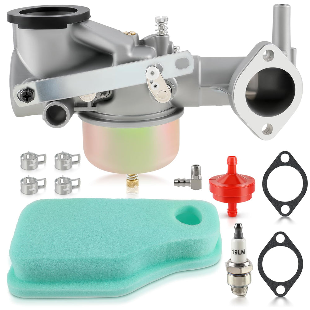 Carbhub carburetor front view showing mounting points and improved fit