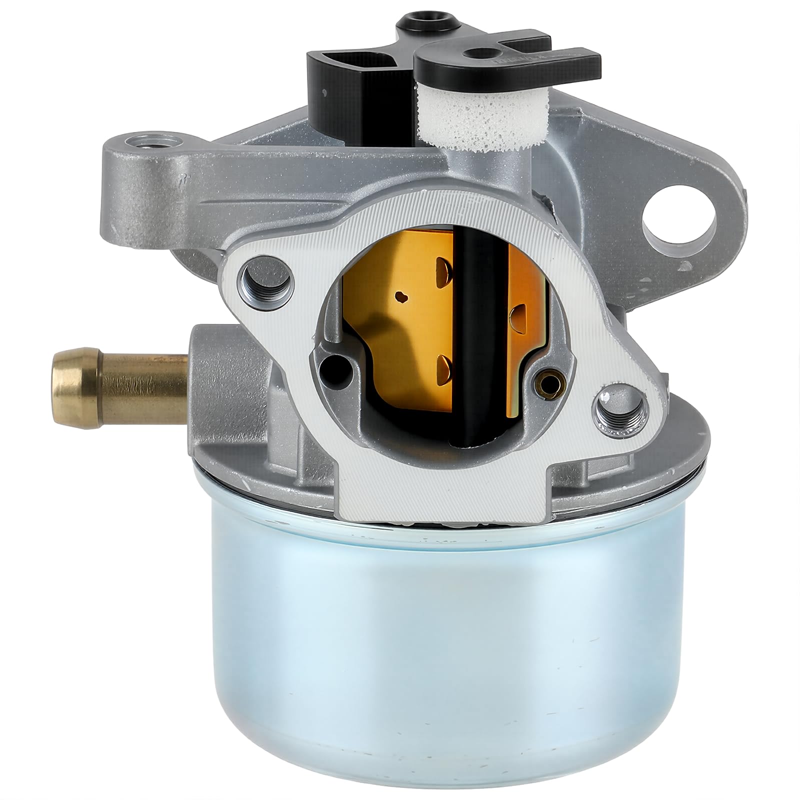 Carbhub side port detail highlighting precise fuel inlet placement
