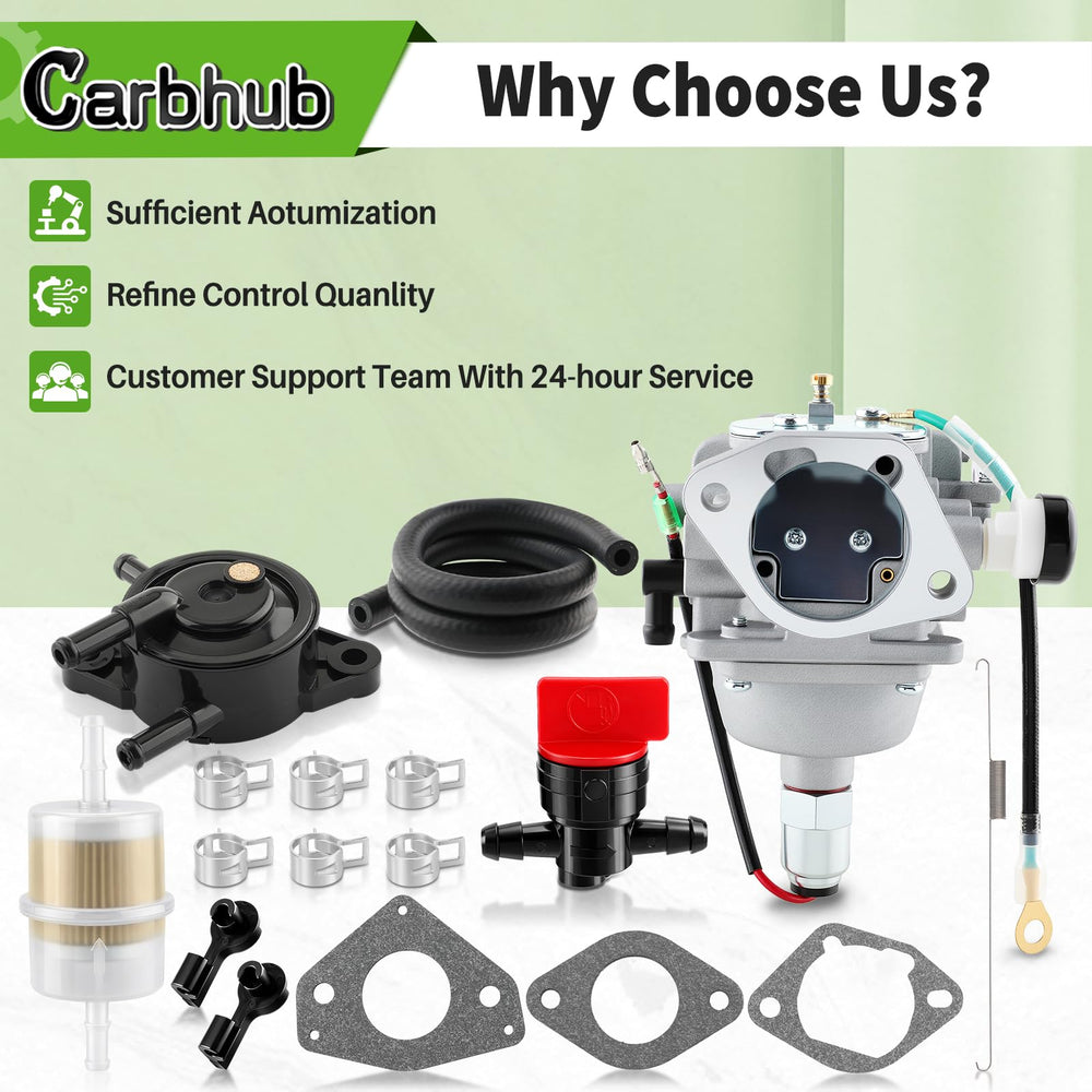 Carbhub carburetor next to ruler for size reference aiding correct fit selection