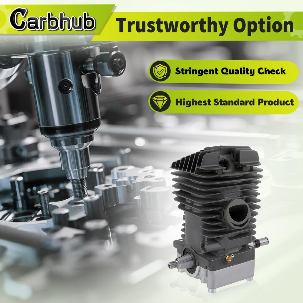 Carbhub crankshaft and bearings laid out for smoother operation