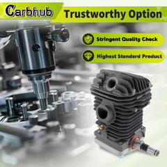 Carbhub crankshaft detail illustrating balanced design for smoother operation