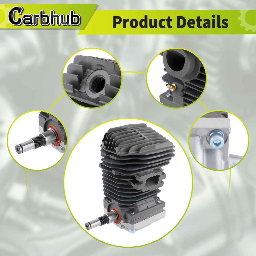 Carbhub engine pan and mounting bolts ready for secure crankcase installation