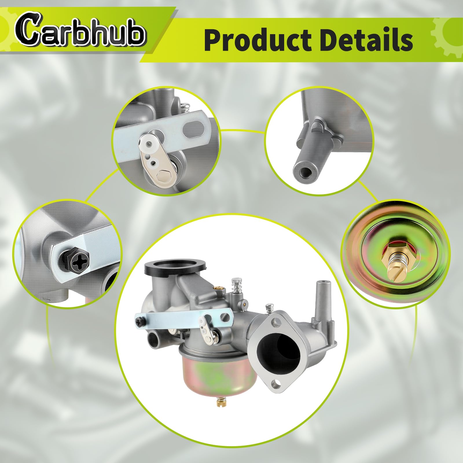 Carbhub fuel inlet line beside ruler illustrating correct length and fit