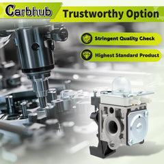 Carbhub ignition coil closeup showing connector and consistent-spark benefit
