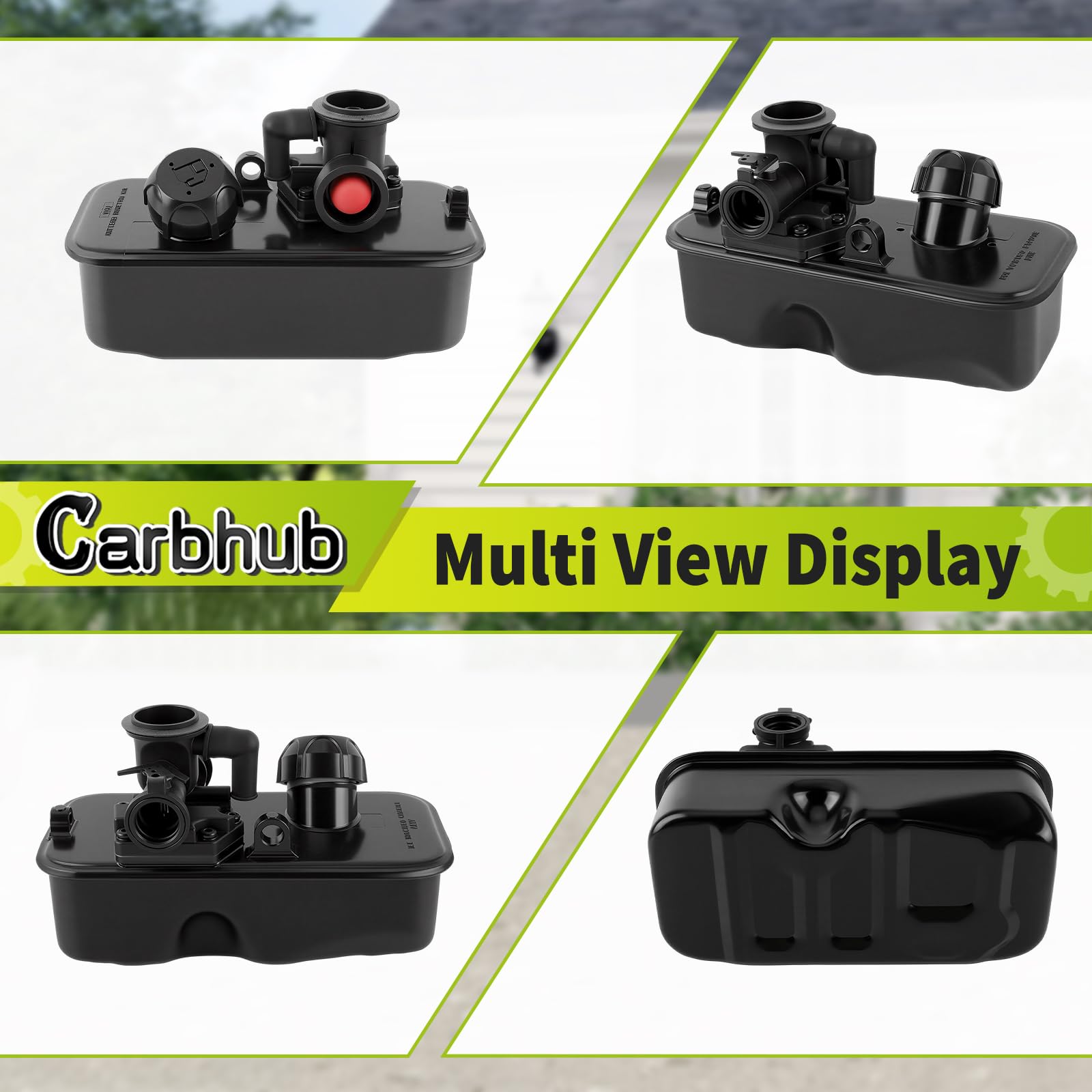 Carbhub mounting screws and hardware organized for straightforward installation