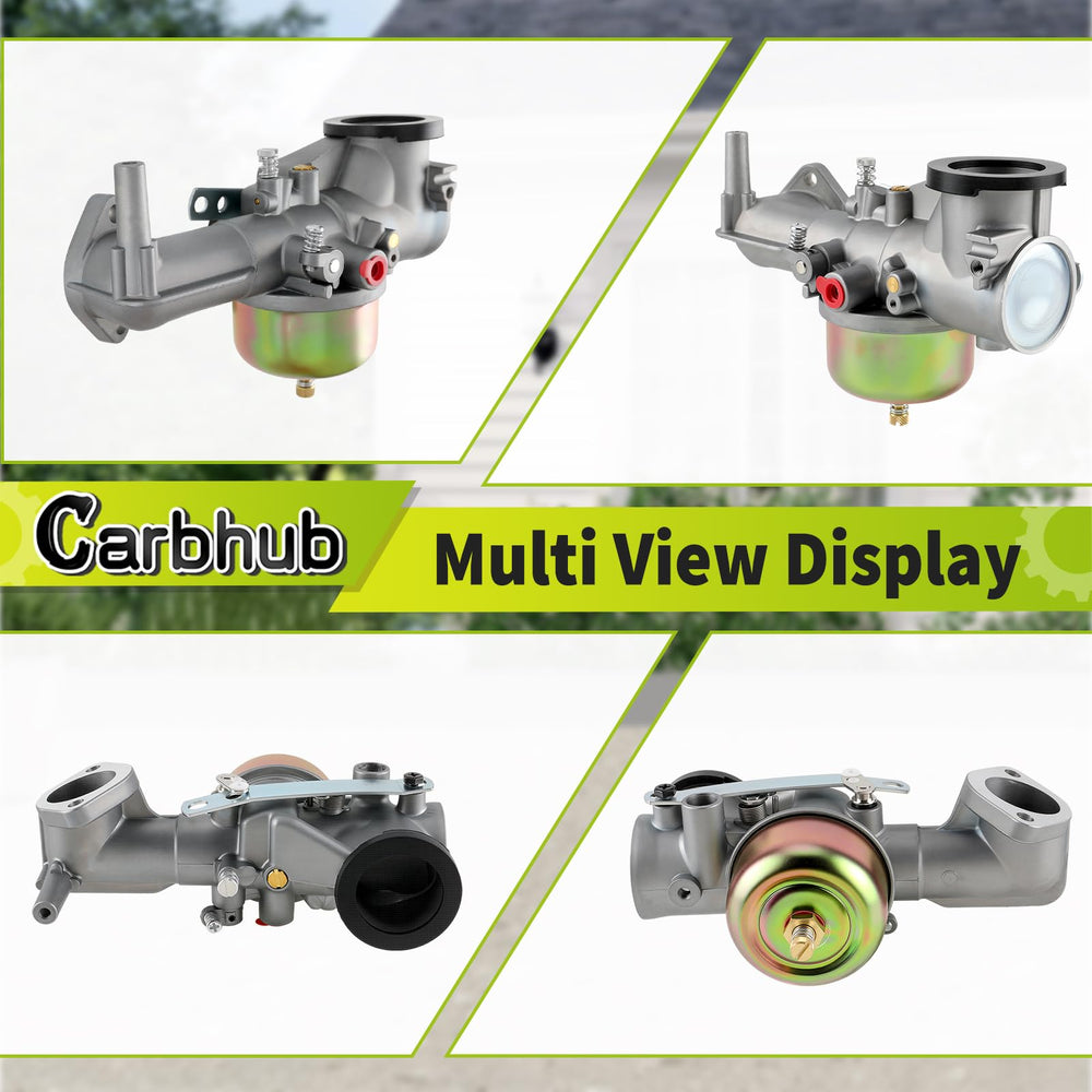 Carbhub packaged kit overview showing carburetor, filters, gaskets ready