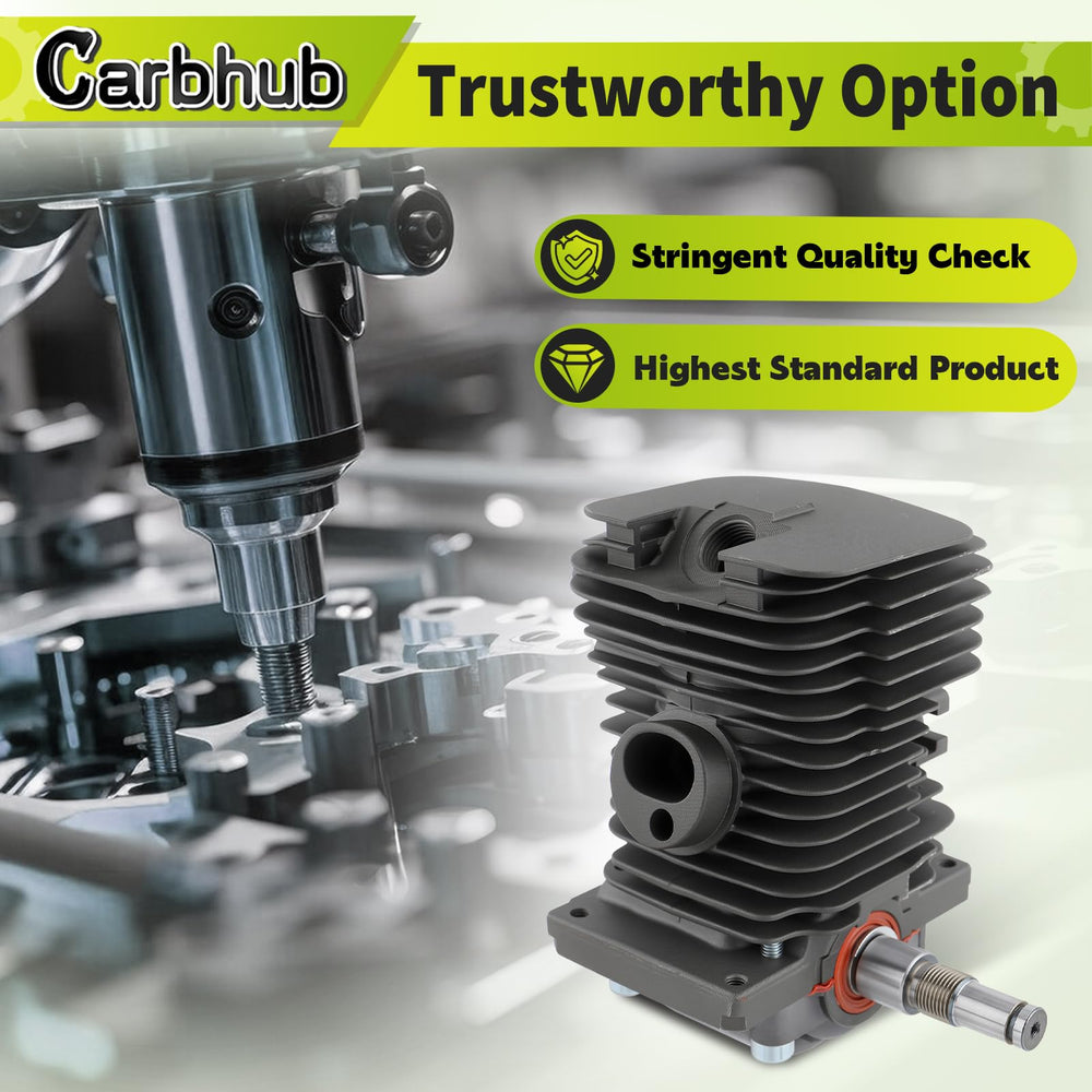 Carbhub 38mm bore next to ruler demonstrating accurate sizing and fit