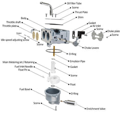 Carbman carburetor gasket set included for leak-free installation and correct sealing