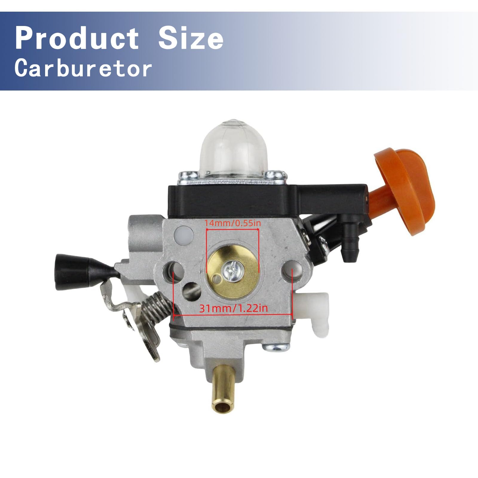 Carburionix air filter and spark plug laid out for maintenance efficiency