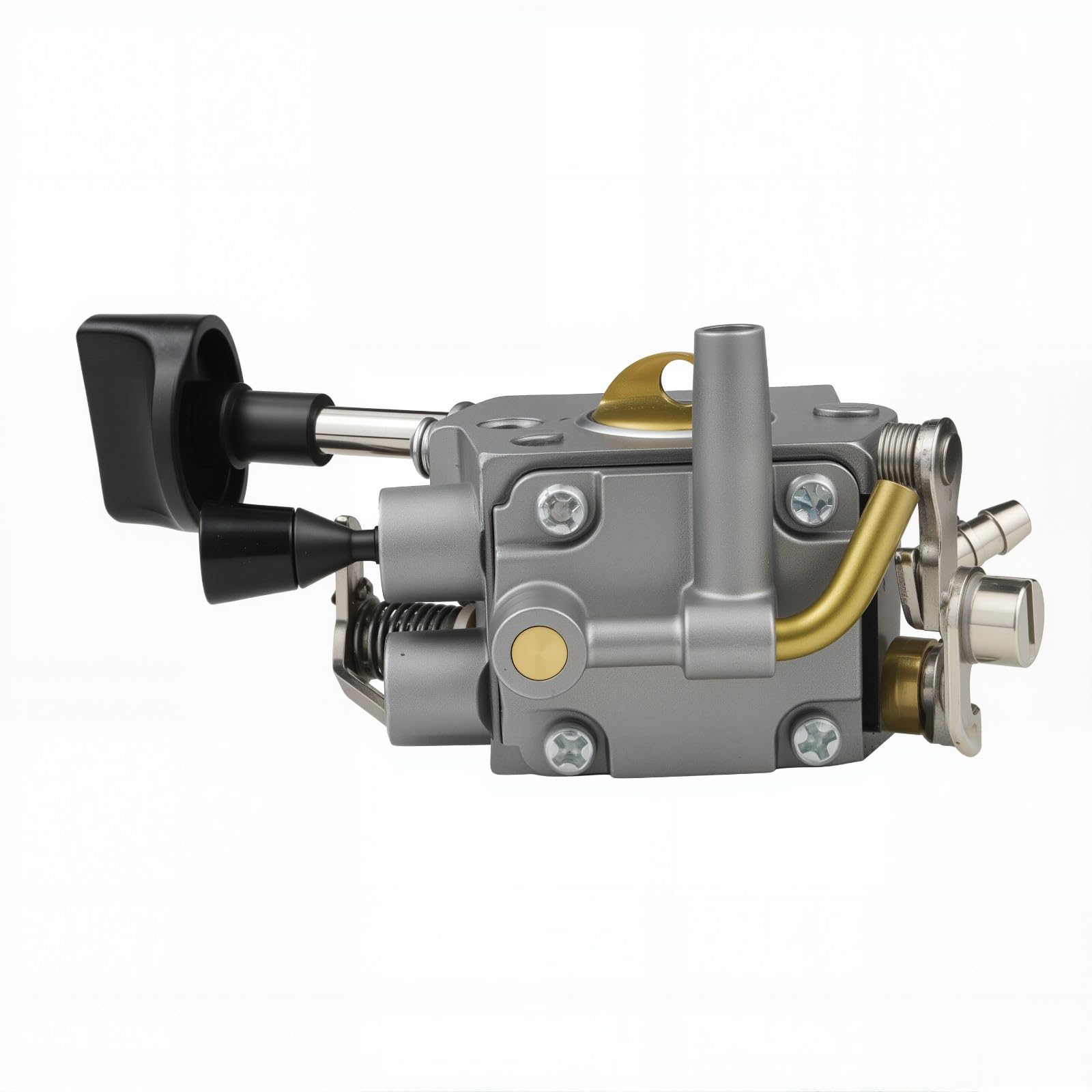 Carburionix carburetor beside ruler to show dimensions and scale for correct part selection