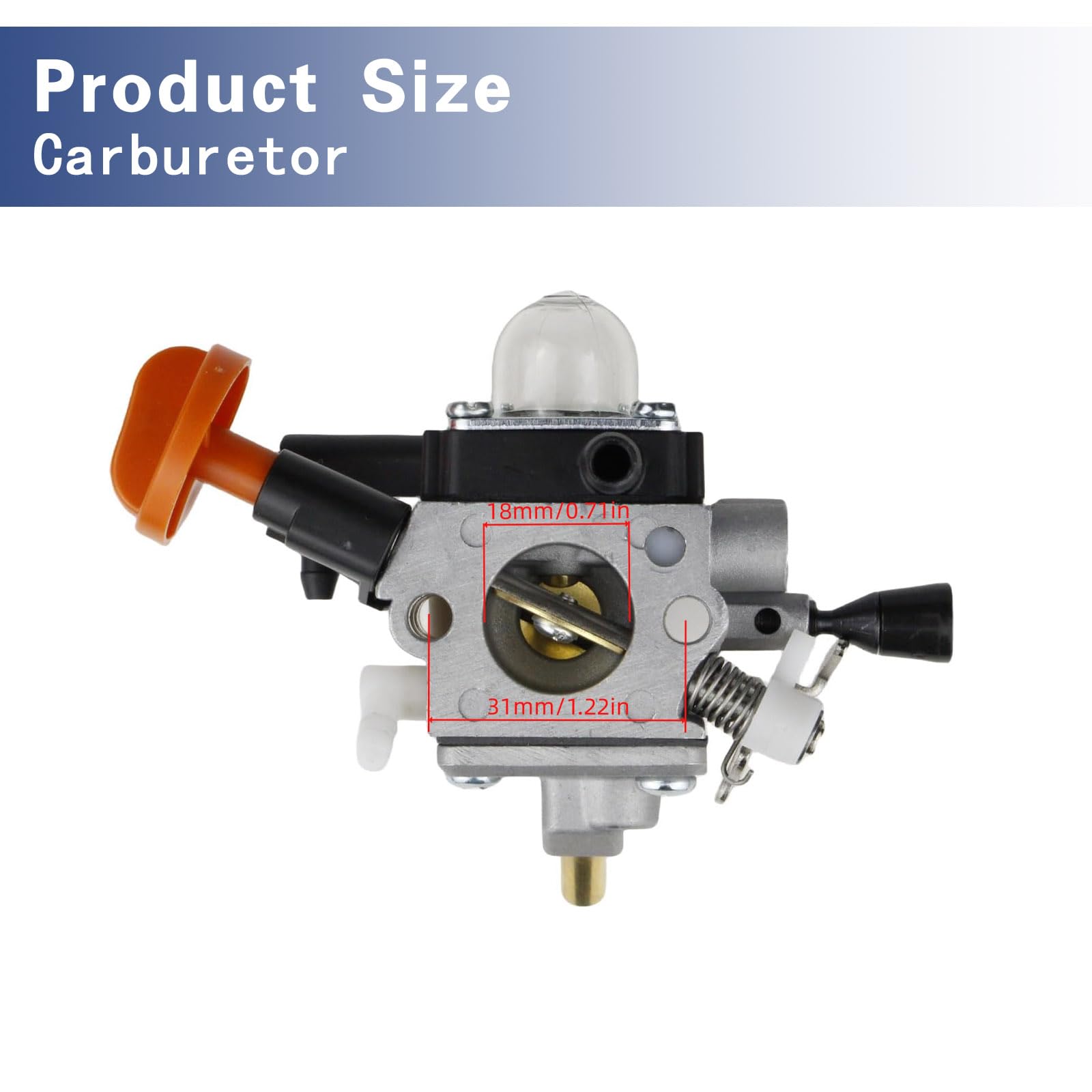 Carburionix carburetor installed on brushcutter demonstrating restored performance