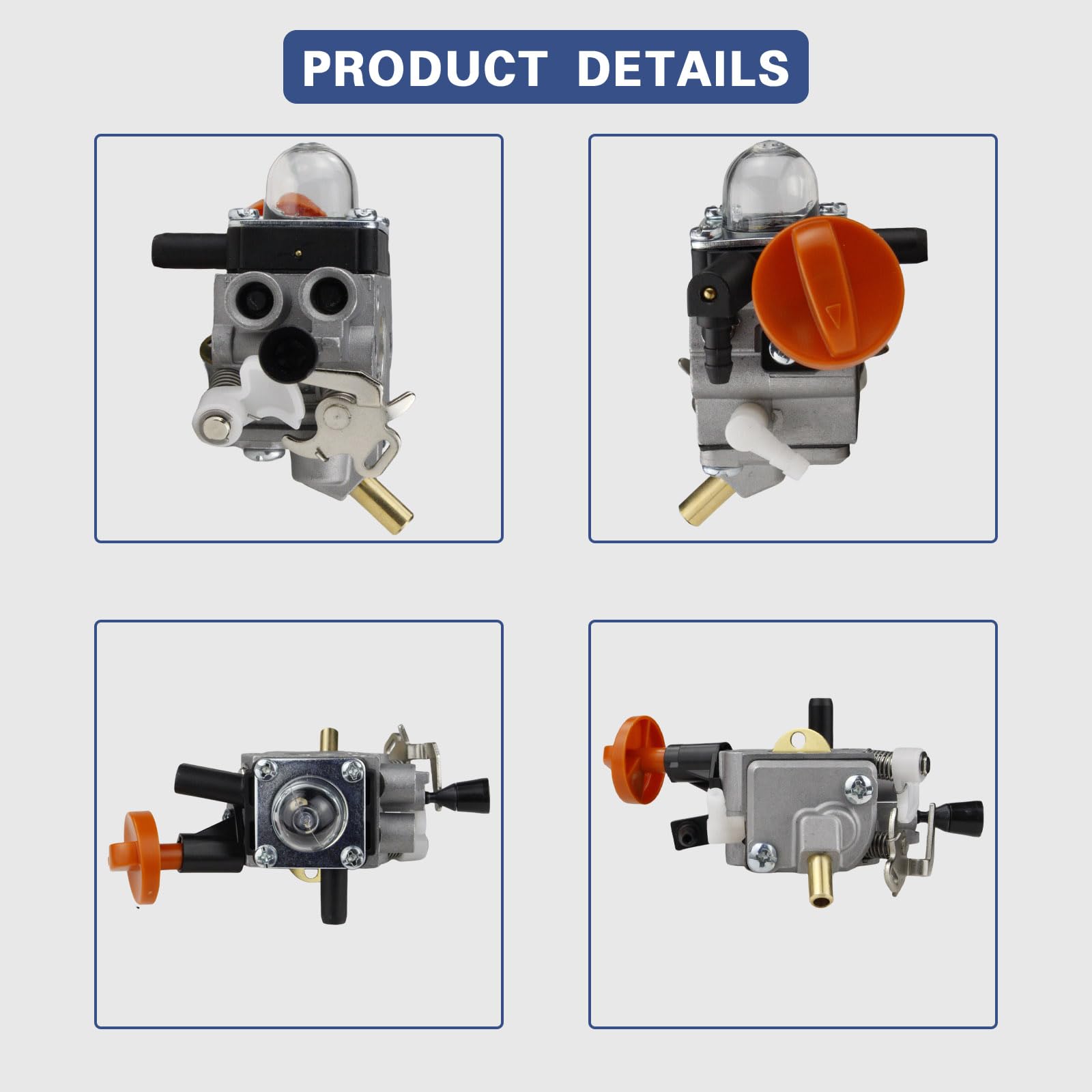 Carburionix carburetor next to hand showing compact size for easy handling