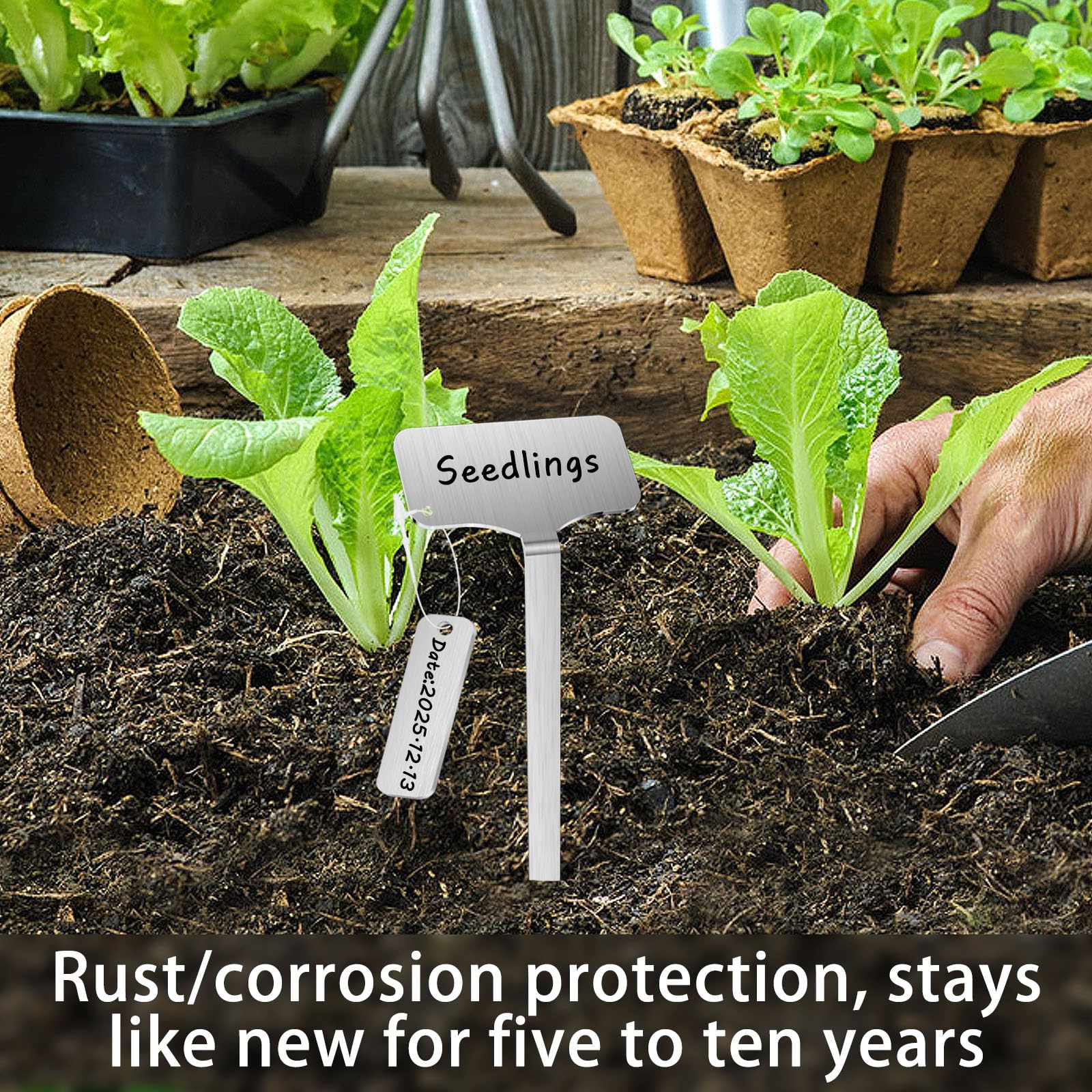 careforge marker writing on tag showing easy-to-read permanent labeling benefit