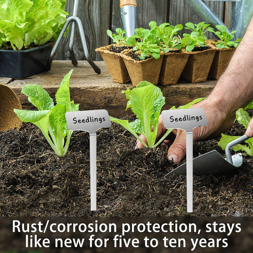 careforge stakes inside greenhouse, humidity-resistant labeling solution