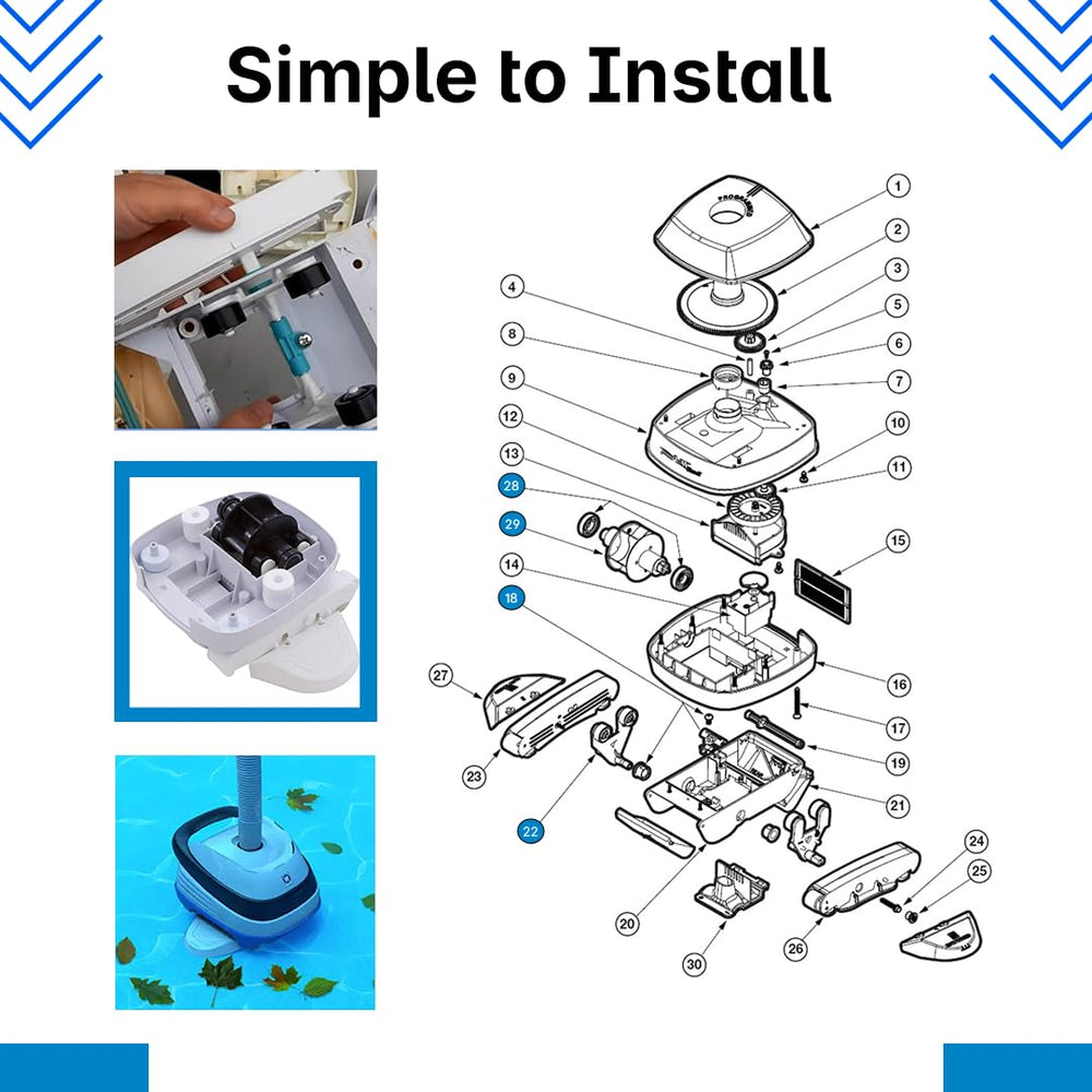 Carjo screws and washers layout showing organized hardware for easy installation