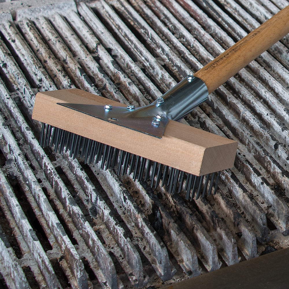 Carlisle brush on commercial kitchen counter illustrating professional durability