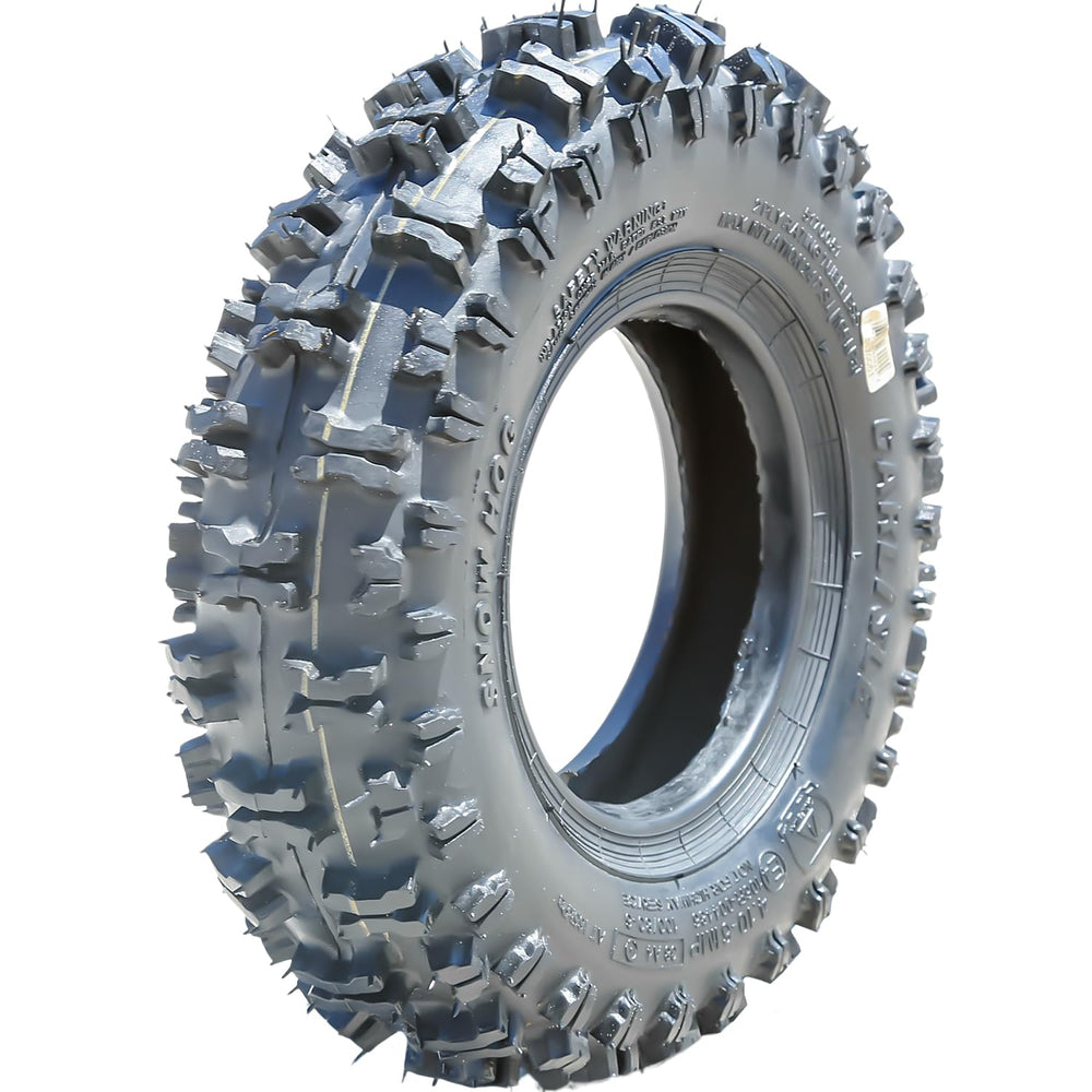 Carlisle Snow Hog front view showing aggressive tread for reliable winter traction