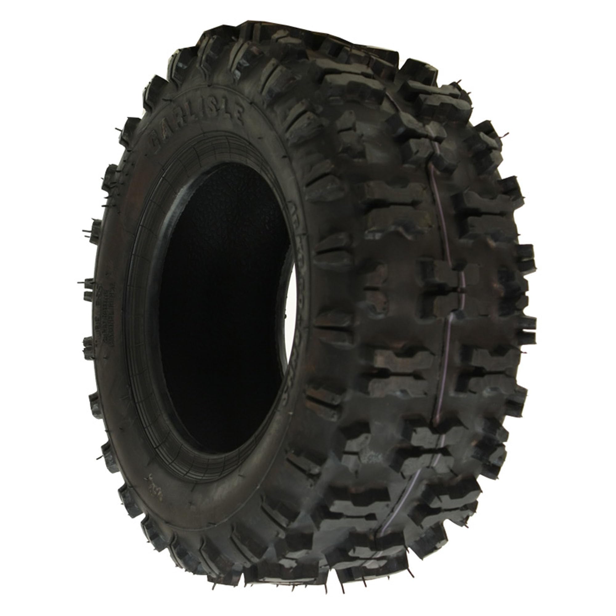 Carlisle Snow Hog sidewall label showing size and durable 2-ply construction
