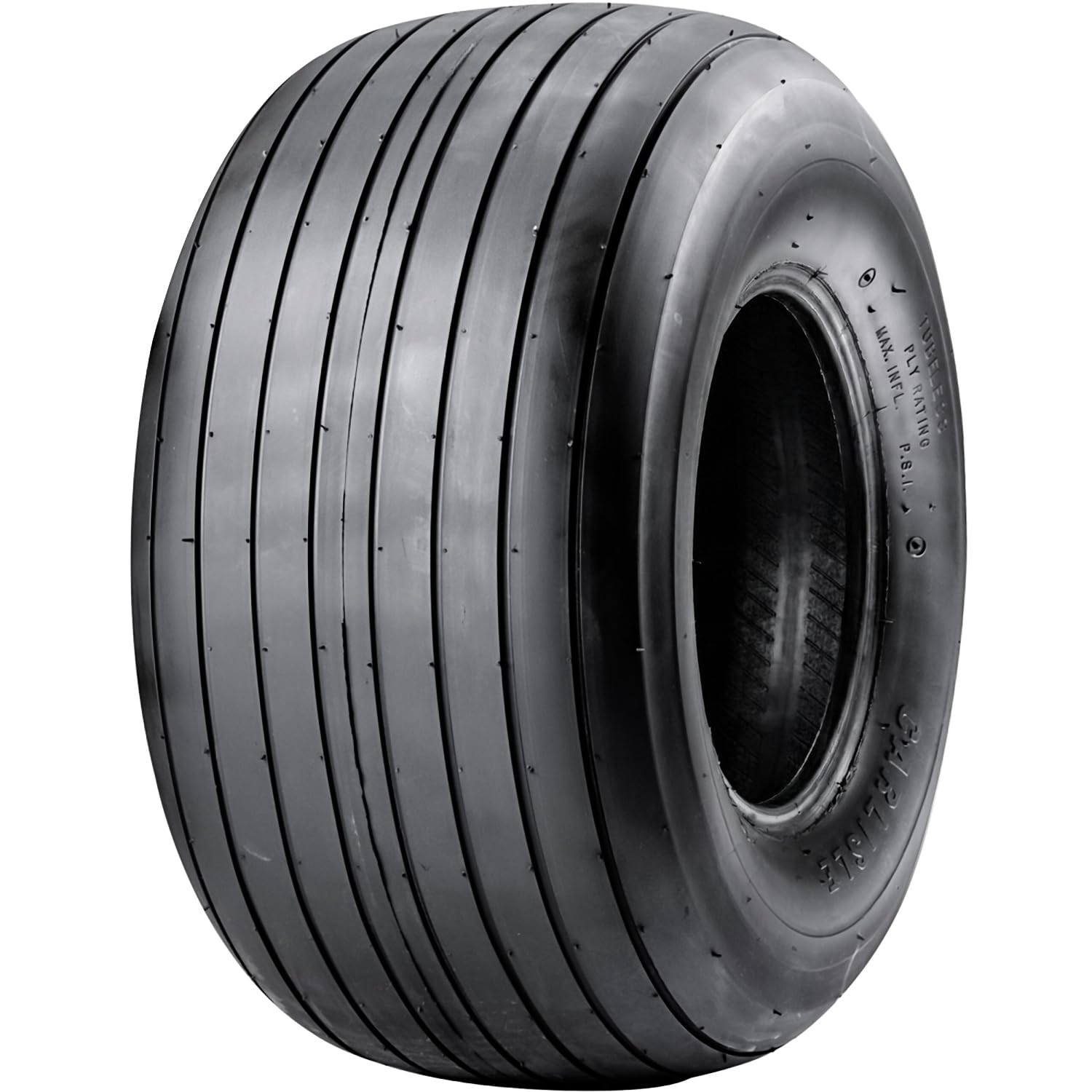 Carlisle straight rib front profile showing tread and benefit of smooth rolling