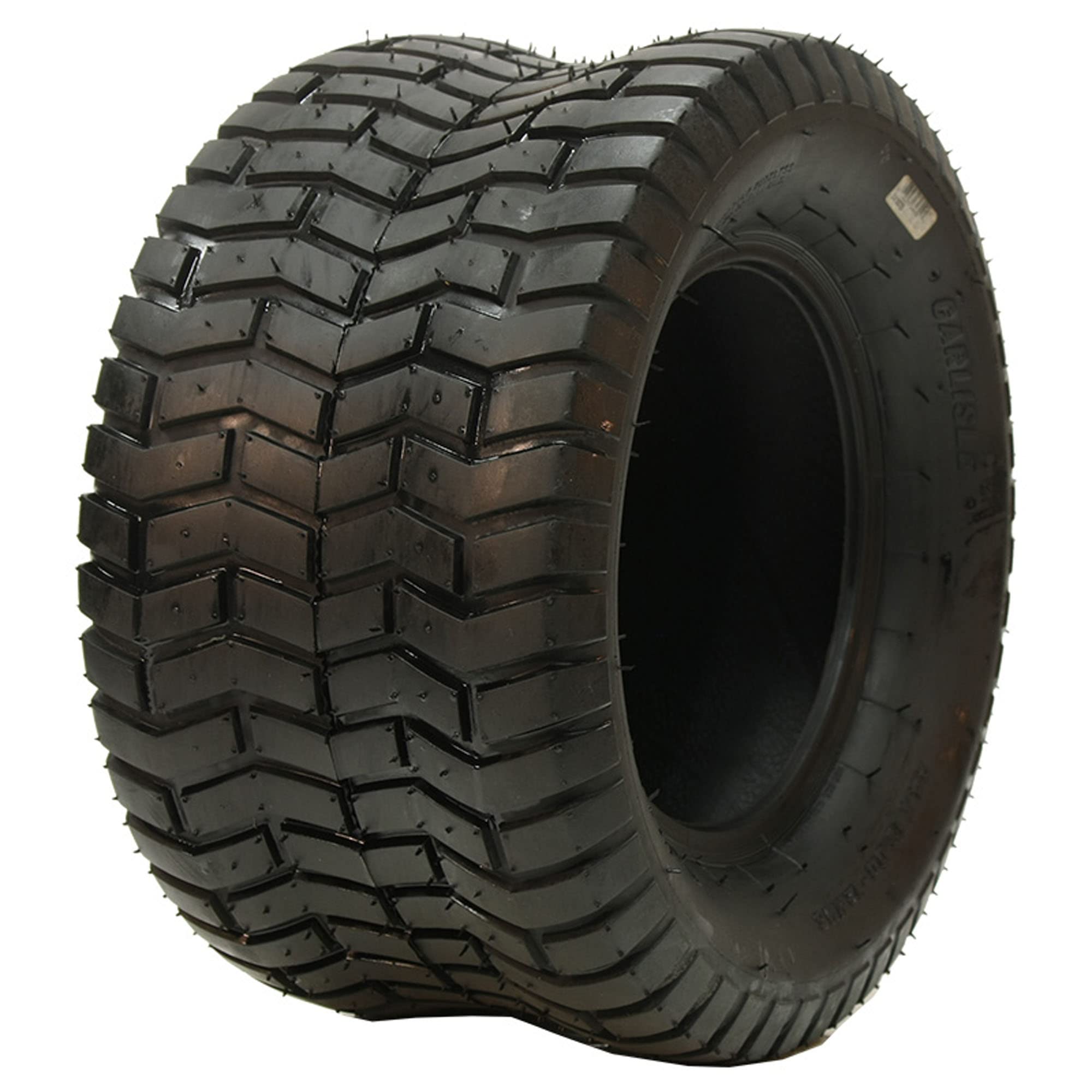 Carlisle Turf Saver front tread showing wide footprint and turf protection