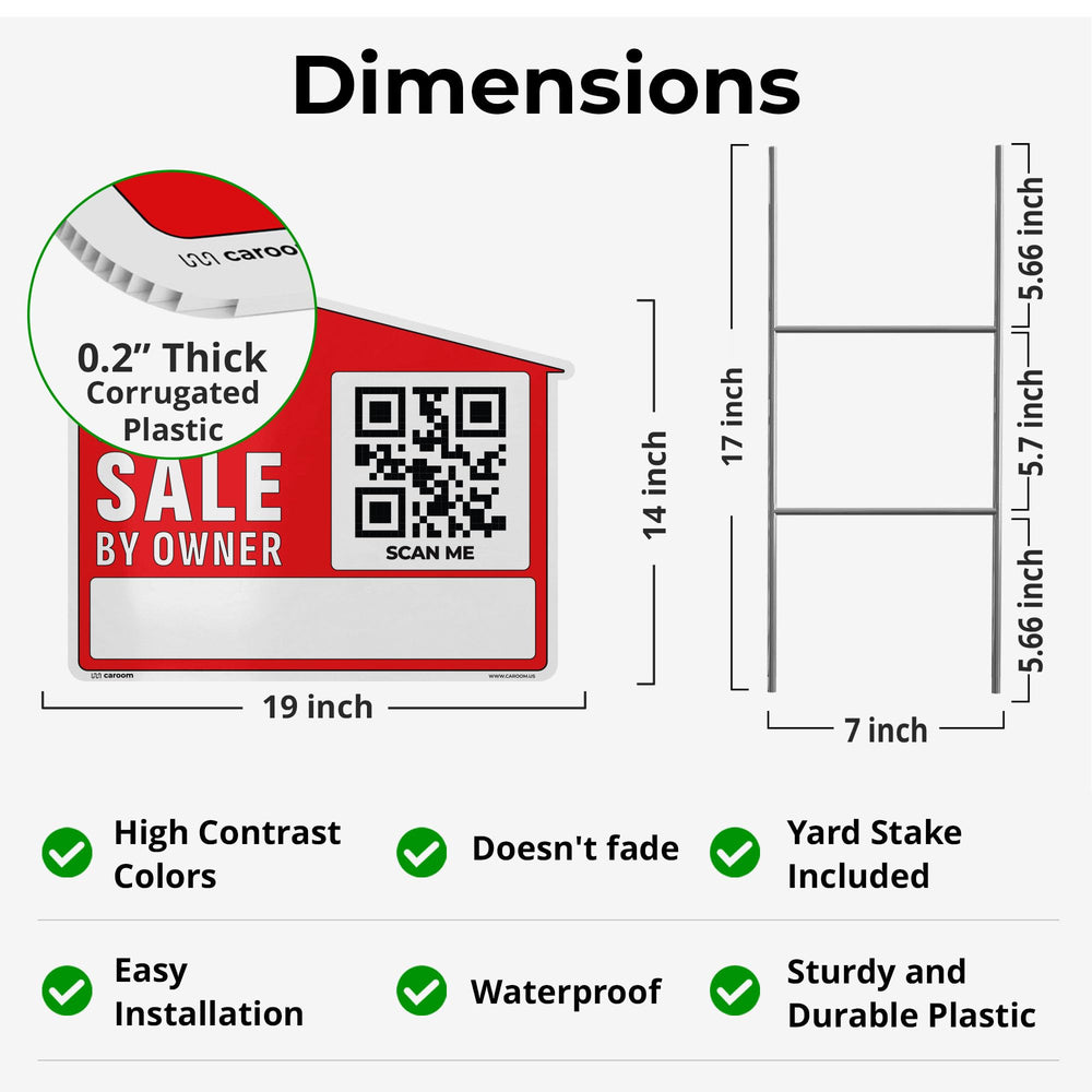 Caroom close-up of large QR code enabling fast mobile listings view