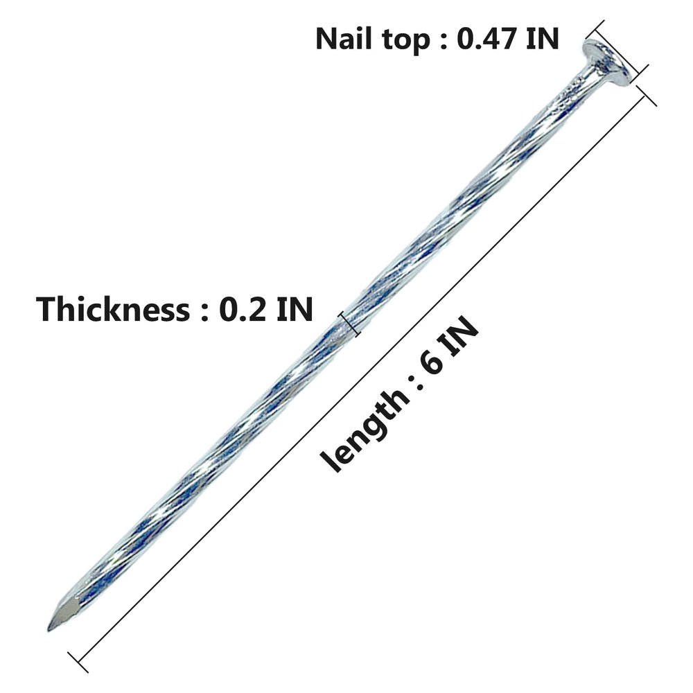 CAROYINO close-up of spiral shaft demonstrating deep soil grip for strong anchoring