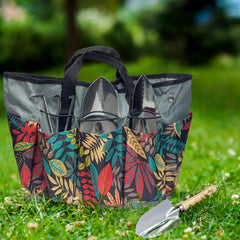 CAROYINO tote bag pockets organized tools for quick access while gardening