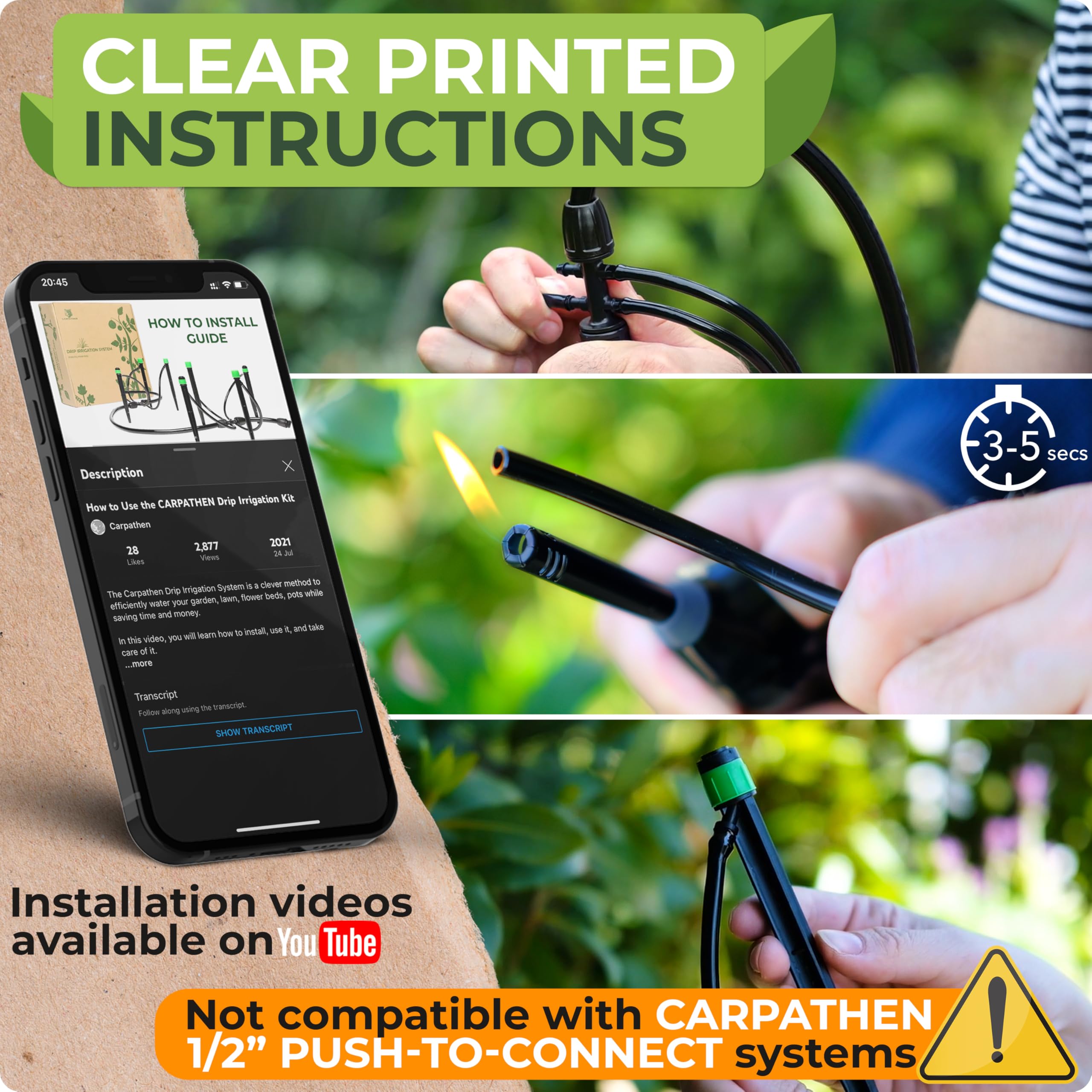 CARPATHEN installed system in garden saving time and reducing water waste