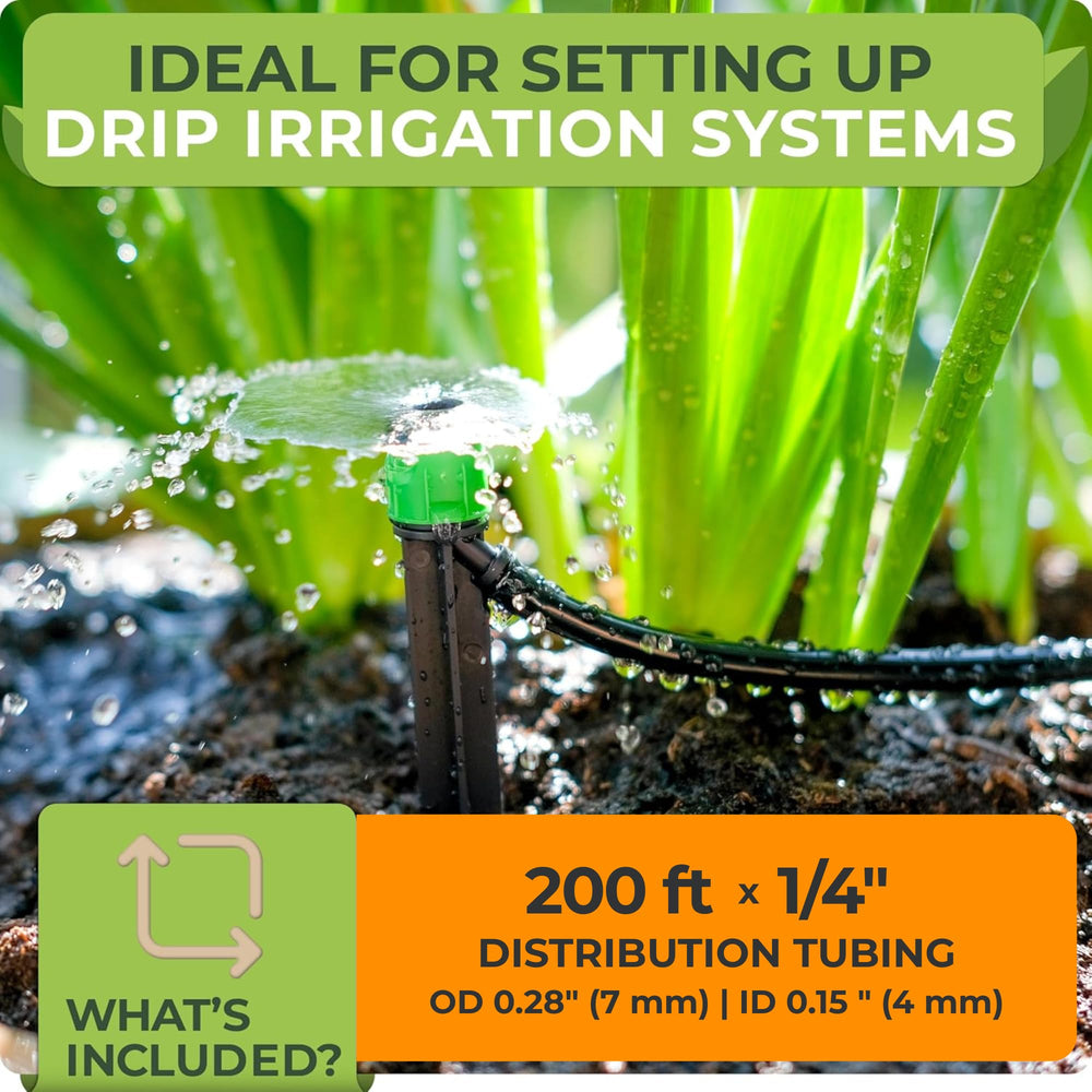CARPATHEN tubing installed in raised bed delivering precise plant watering