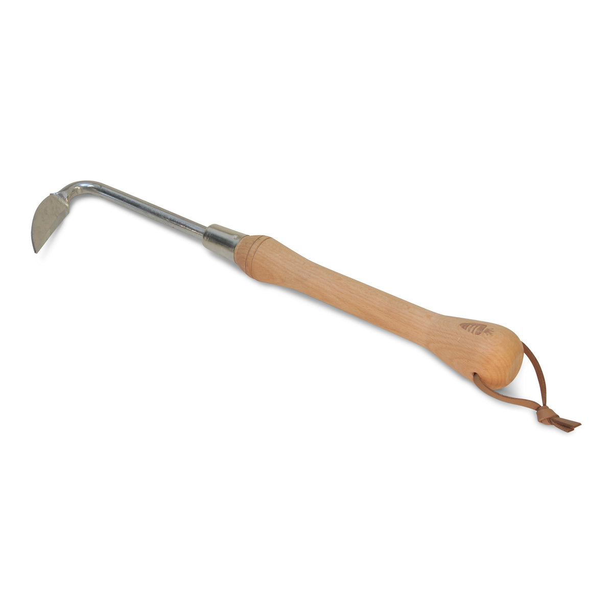 Carrot Design Cape Cod weeder front view showing full tool and benefit of reach
