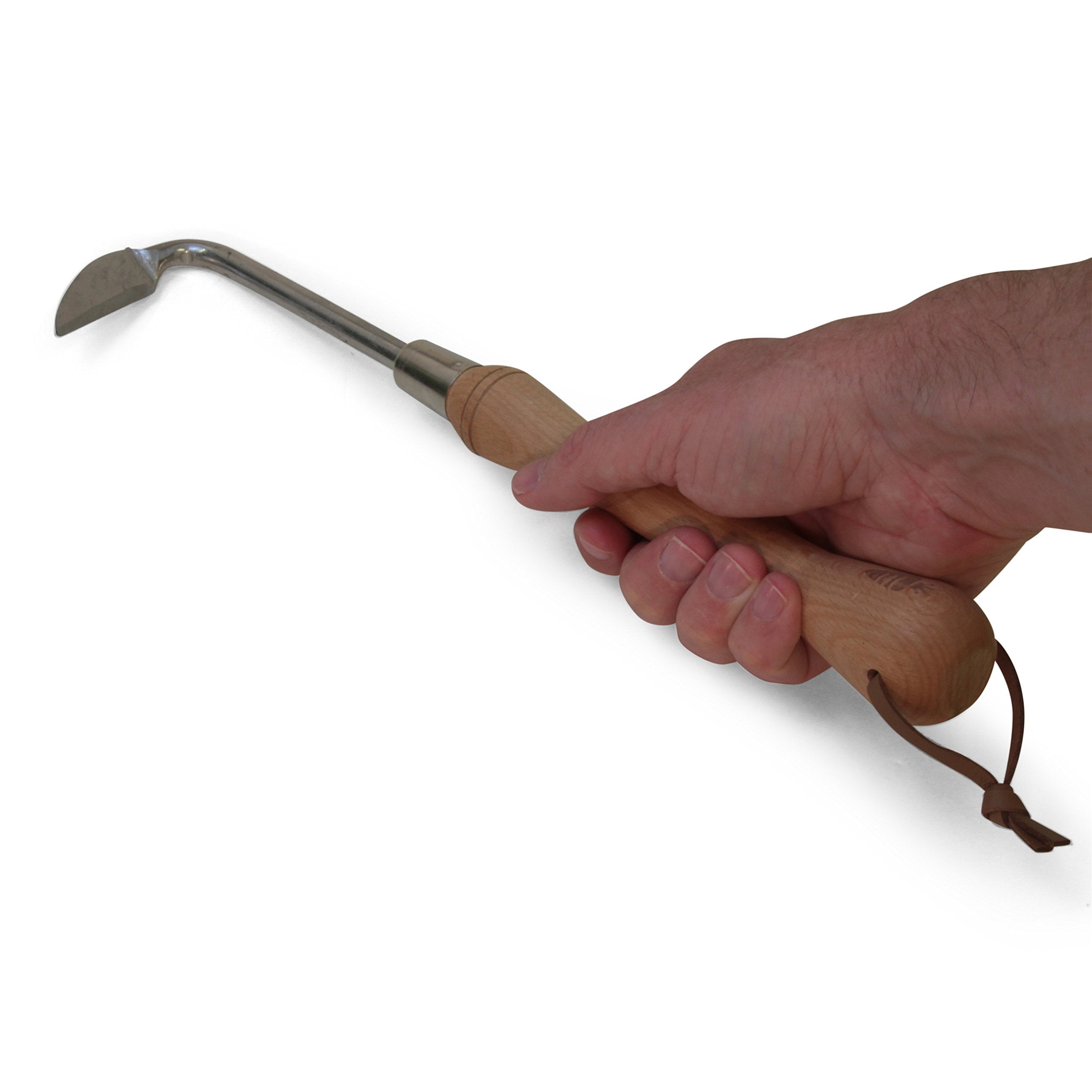 Carrot Design beech handle detail showing comfortable grip and durable wood