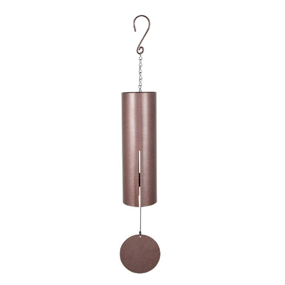 Carson bronze fleck front view showing full 36-inch chime and rich finish, durable outdoor decor