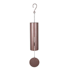 Carson bronze fleck front view showing full 36-inch chime and rich finish, durable outdoor decor