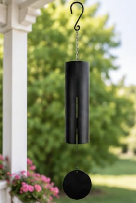 Carson chime close-up of powder-coated steel tube highlighting durability