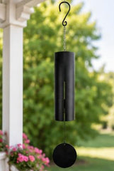Carson chime close-up of powder-coated steel tube highlighting durability