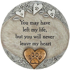 Carson pet heart front view memorial plaque showing handpainted finish and easy hanging