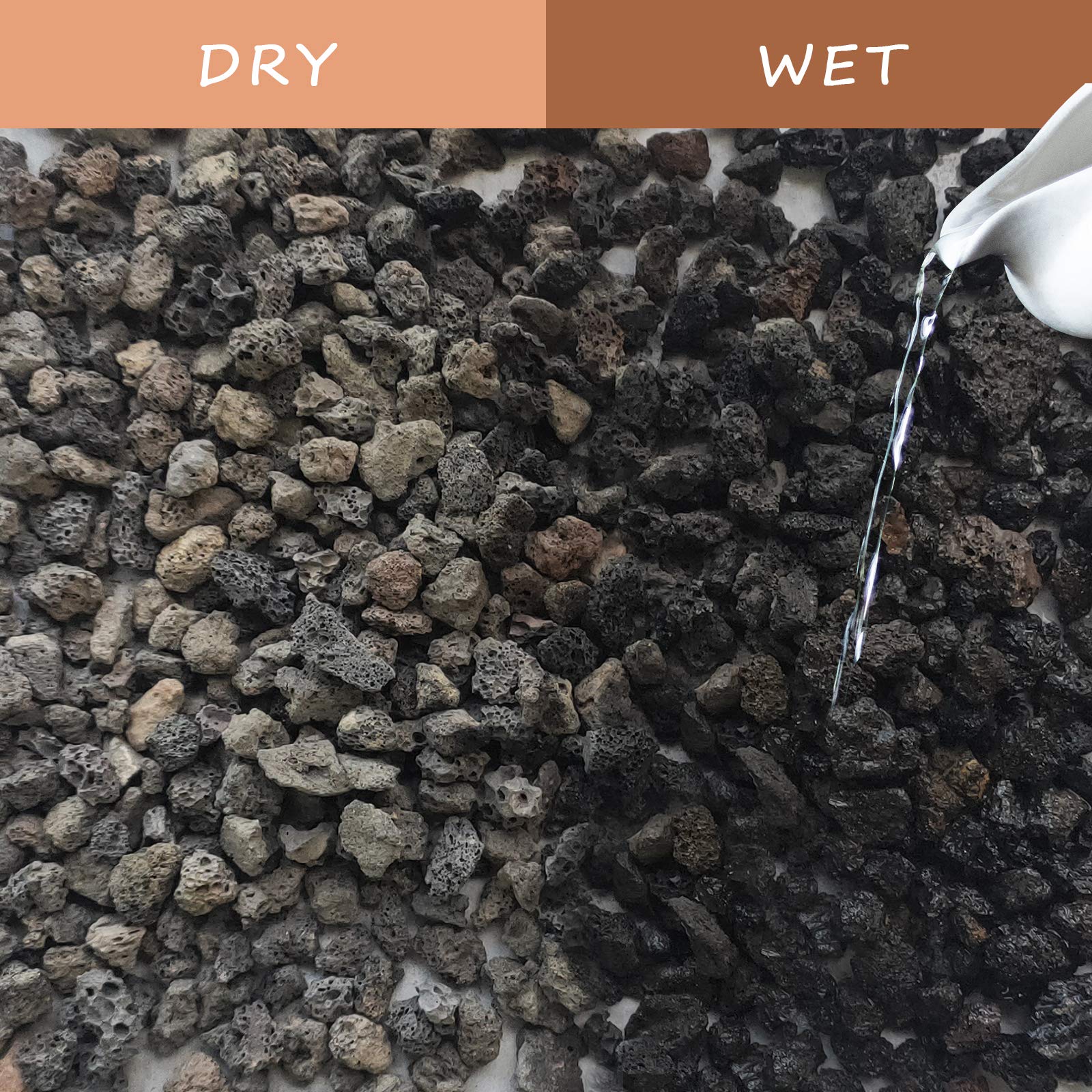 CARURBODY lava rocks absorbing essential oil for long-lasting fragrance