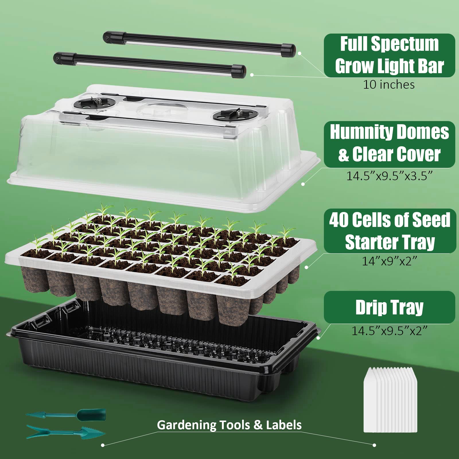 Carzos LED grow lights closeup displaying dimmer and timer controls for consistent light