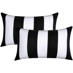 CASAJOY front view of paired 12x20 pillows showing clean shape and design benefit