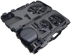 Case Club open case with custom foam interior protecting detector